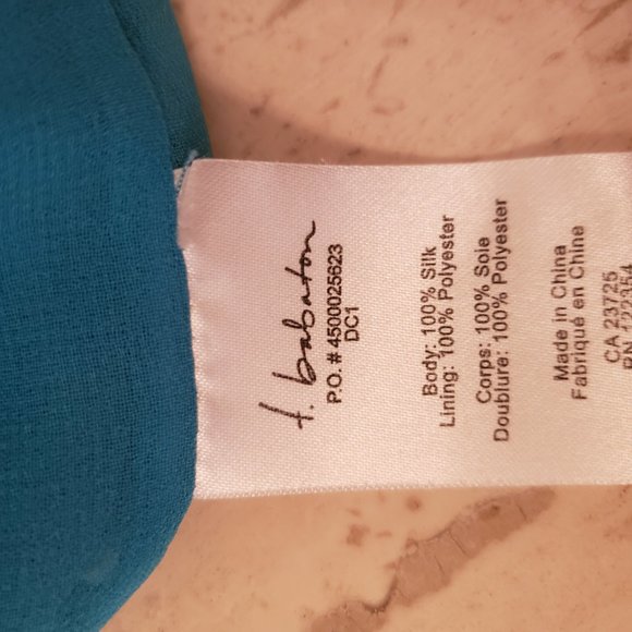 Babaton Teal Silk Mini Dress - Picture 6 of 6